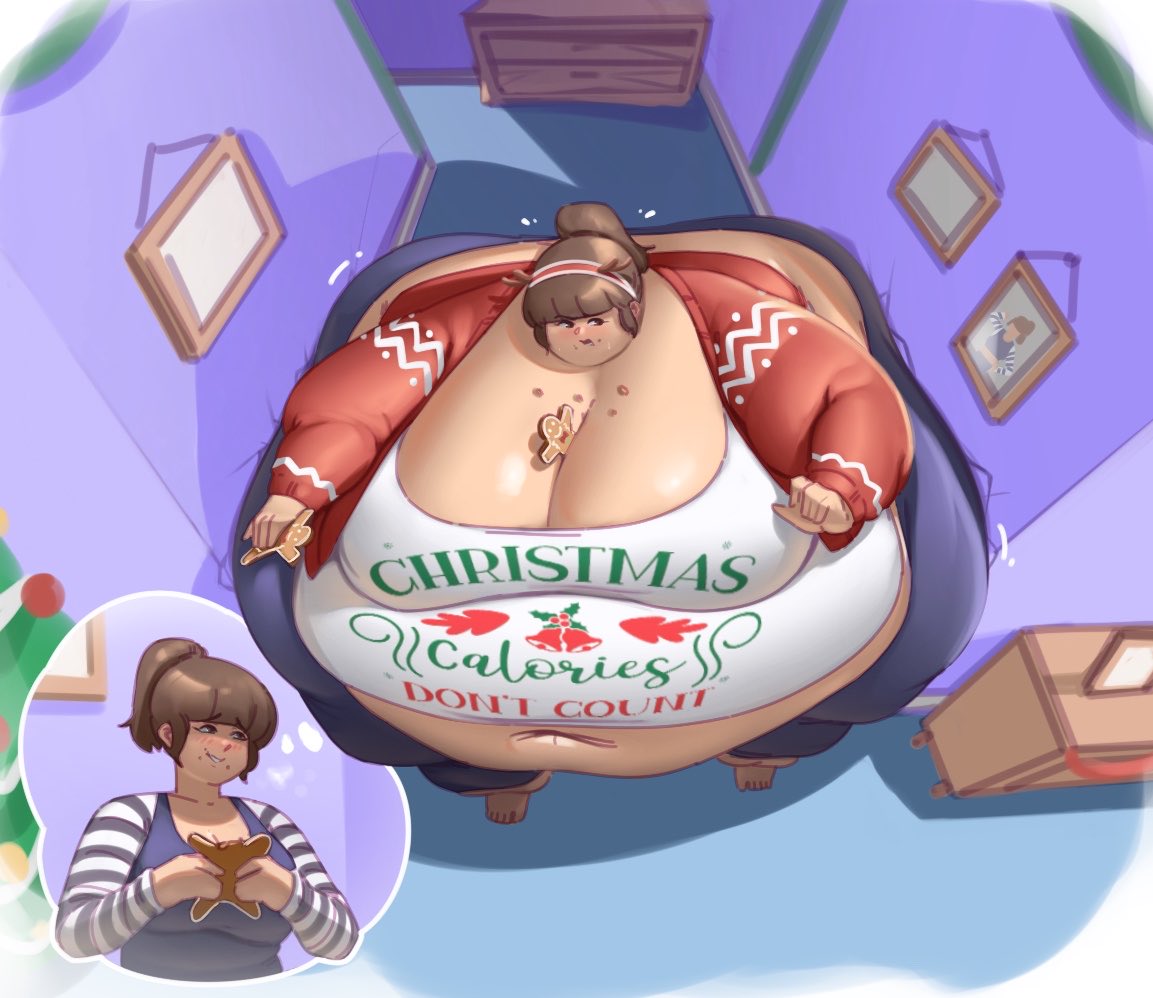 2024, ass, bbw, big ass, big breasts, big butt, breasts, butt, christmas, ekusupanshon, fat, fat female, huge ass, huge breasts, huge butt, large ass, large breasts, large butt, massive belly, massive breasts, morbidly obese, morbidly obese female, obese, obese female, overweight, overweight female, ssbbw, stuck, sweater, weight gain