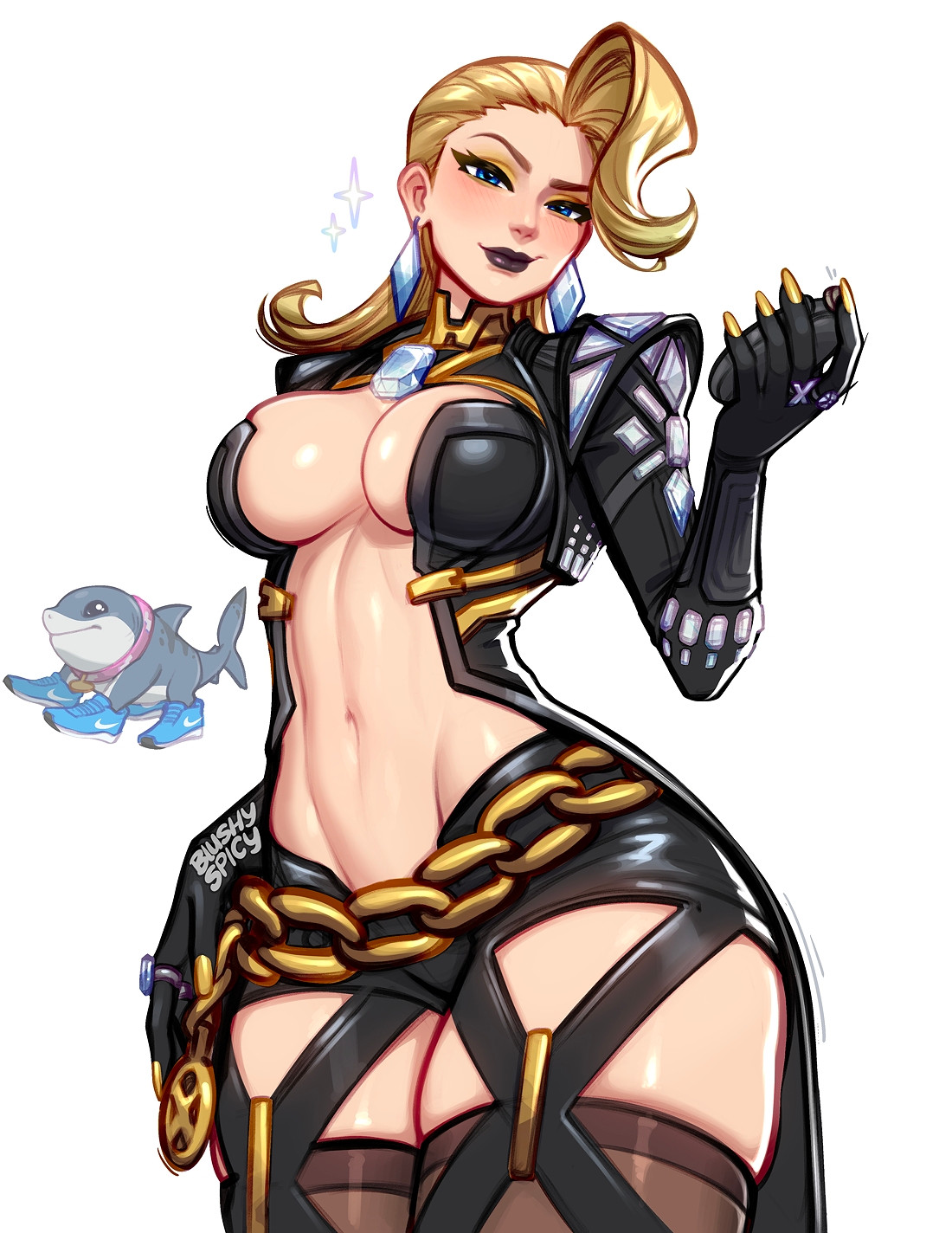 1girls, 2d, ass, big ass, big breasts, black lipstick, blonde female, blonde hair, blushypixy, blushyspicy, boots, breasts, cleavage, clothed, clothed female, cute, elbow gloves, emma frost, emma frost (marvel rivals), emma frost (x-revolution), female, female focus, gloves, high heel boots, high heels, italian brainrot, jeff the land shark, long gloves, marvel, marvel comics, marvel rivals, meme, nike, nike shoes, thick thighs, thigh boots, thigh highs, thighhigh boots, thighhighs, thighs, wholesome, x-men