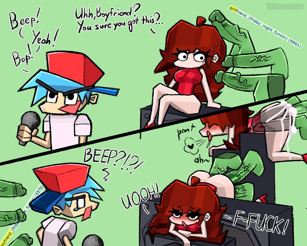 2024 auburn_hair blue_hair blushing blushing_profusely boyfriend_(friday_night_funkin) breaking_the_fourth_wall cheating dialogue floating_penis four_on_one friday_night_funkin friday_night_funkin_mod girlfriend_(friday_night_funkin) green_background imminent_sex low_poly marios_madness moaning moaning_in_pleasure netorare ntr polygonal polygonal_breast rape red_dress red_hat rule_34 rule_34_(booru) rule_34_tag sad tiimooner veiny_penis visible_veins white_shirt