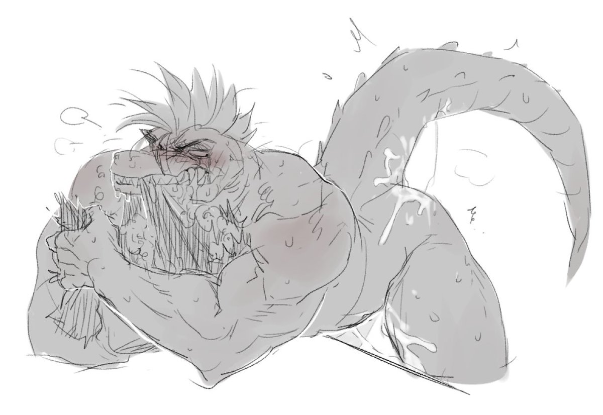 alligator, alligator tail, alligatorid, alligatorid humanoid, animatronic, anthro, anthro male, biceps, black nails, clawed fingers, claws, crocodile, crocodile tail, crocodilian, crocodylid, eye wear, face paint, facial markings, fingerless gloves, five nights at freddy's, green body, green scales, green skin, long nails, machine, male, mohawk, mohawk (hairstyle), montgomery gator (fnaf), muscles, muscular, muscular anthro, muscular body, muscular furry, muscular male, non human, ppaljang, red eyes, red hair, reptile, reptile humanoid, scales, scalie, shades, sharp teeth, shoulder pads, solo, spiked bracelet, spikes, spotted body, star shades, sunglasses, tail markings, two-tone body, yellow body, yellow scales, yellow skin