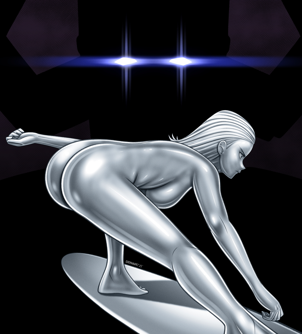 1girls, ass, breasts, fantastic four, fantastic four: first steps, female, marvel, marvel comics, nude, shalla-bal, silver surfer, silver surfer (shalla-bal), tagme, walkingdeadmann