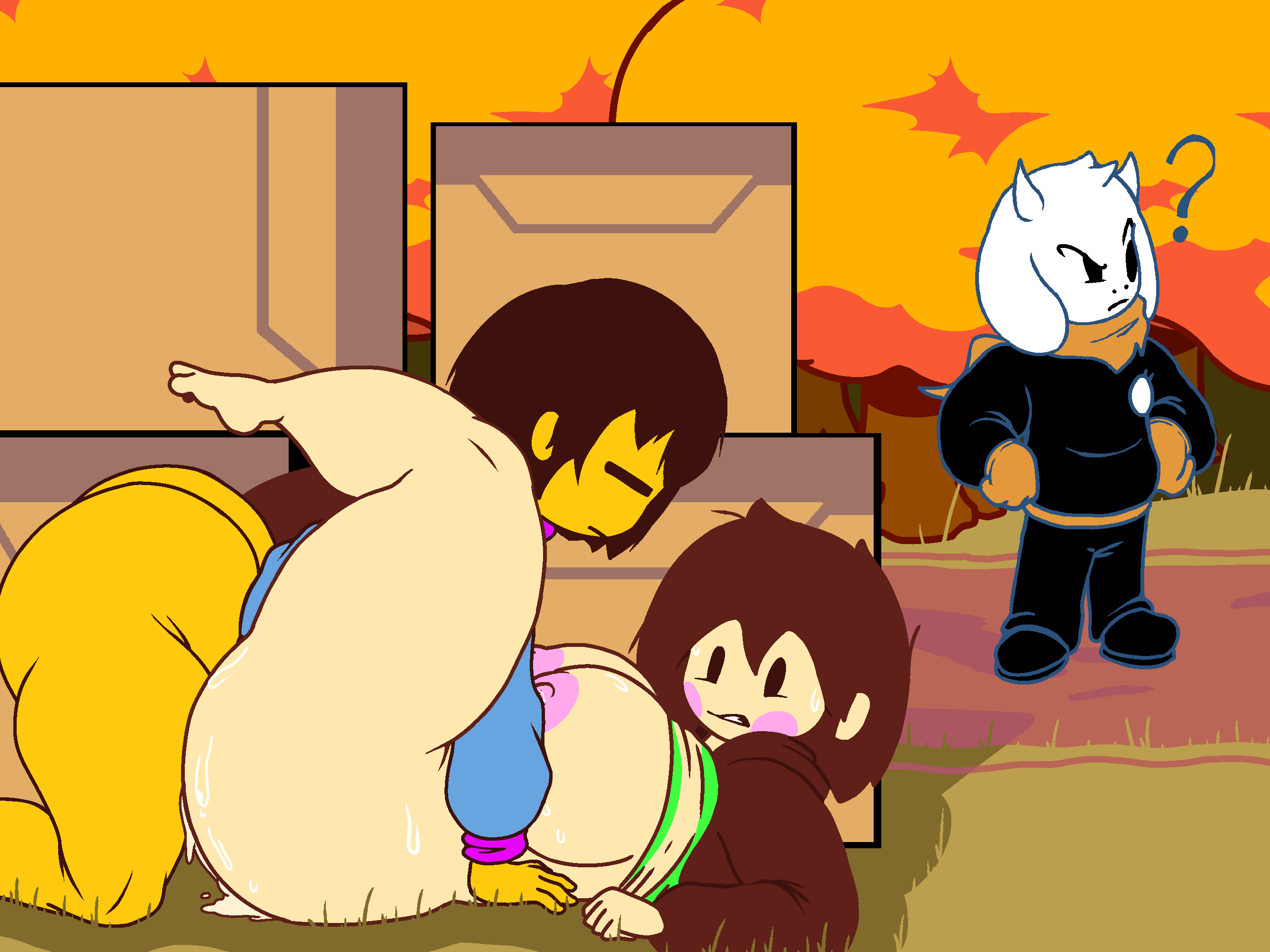 Chara's provocative gazeUndertale Chara's confident appealA look that promises pleasure