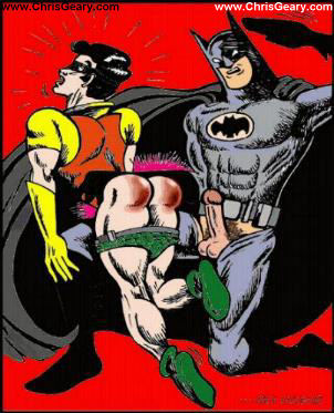 abs across_lap age_difference ass batman batman_(series) bruce_wayne bubble_butt dc dc_comics dick_grayson erect_while_spanking erection gay imminent_sex large_penis lying_on_stomach male male_only multiple_boys multiple_males older_dom_younger_sub pants_down pecs penis penis_out robin_(dc) robin_(dick_grayson) shorts_down spank_marks spanking tagme yaoi