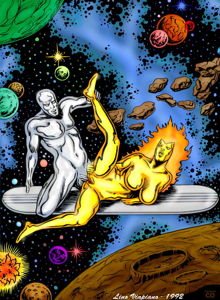 1990s 1992 1boy 1girls 20th_century anal colored female lino_viapiano male marvel marvel_comics norrin_radd nova_(marvel) sex silver-skinned_male silver_body silver_skin silver_surfer smooth_skin straight year