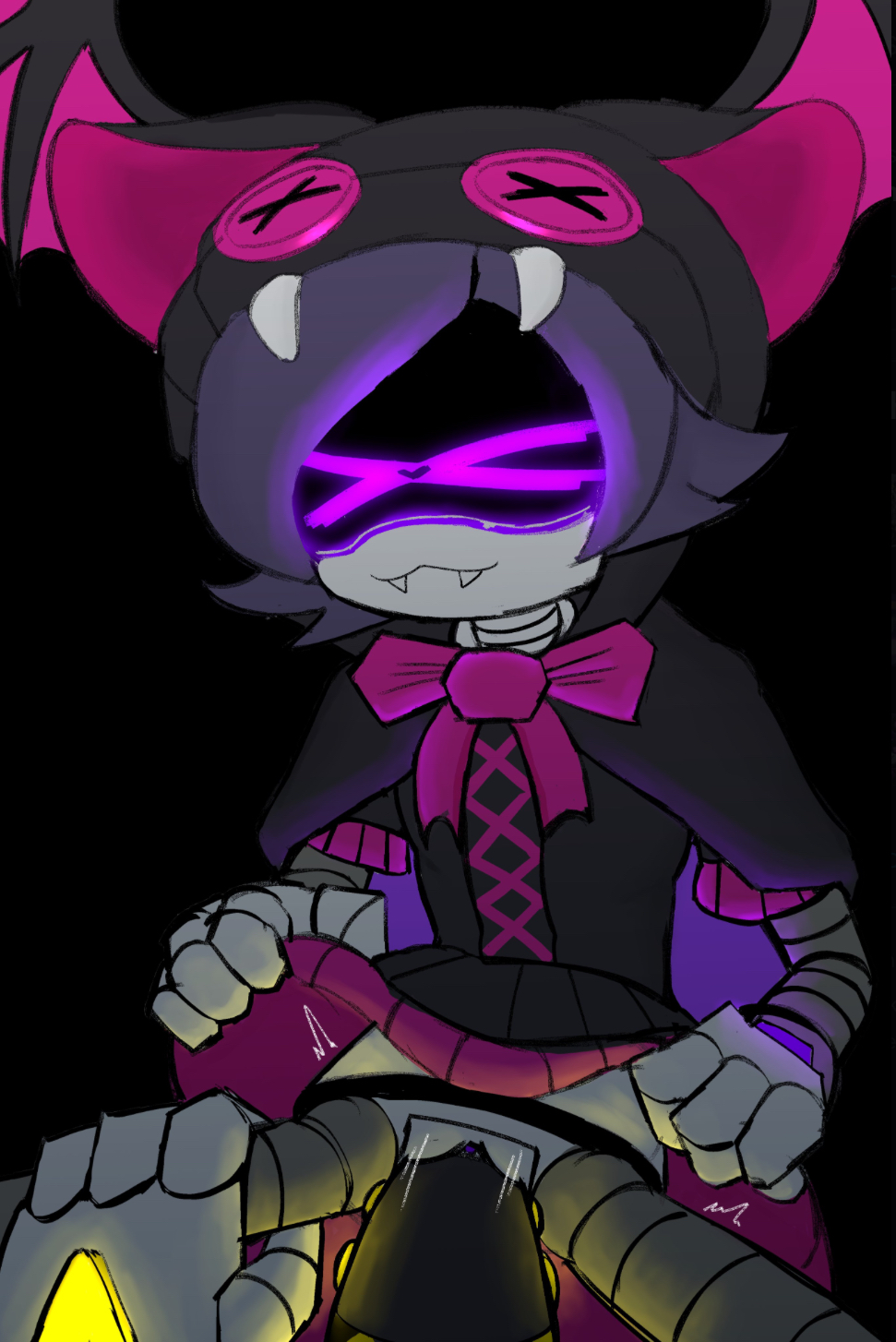 cum in pussy, cum inside, female, glowing penis, male, male/female, murder drones, n (murder drones), penetration, penis, pussy, underskirt, uzi (murder drones), vampire uzi (murder drones), vicious fiend