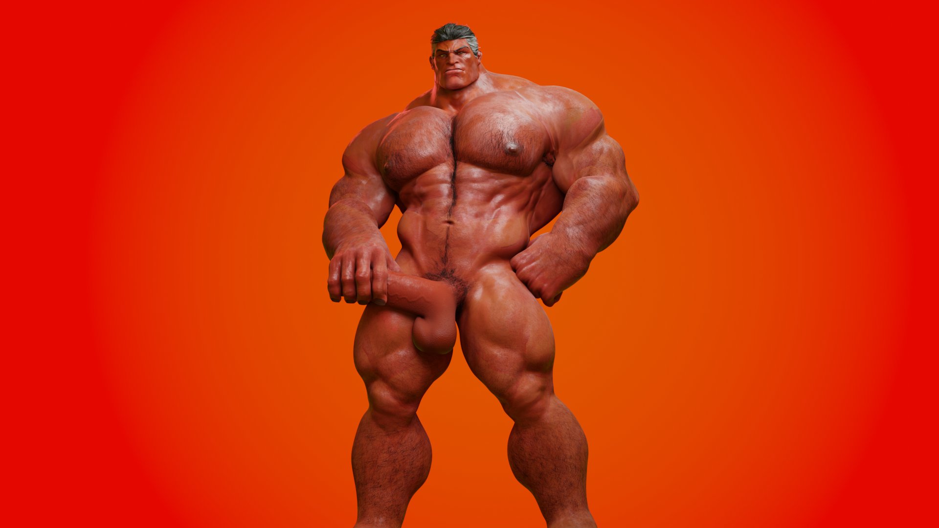 1boy, balls, bara, big balls, big nipples, big penis, black eyes, black hair, bonoimma, cock, dick, gay, gay male, huge cock, huge testicles, hulk, male, male focus, male only, marvel, marvel comics, masturbation, muscles, muscular, muscular male, naked, naked male, nipples, nude, nude male, penis, red hulk, solo, solo focus, solo male, tagme, testicles, video games, yaoi