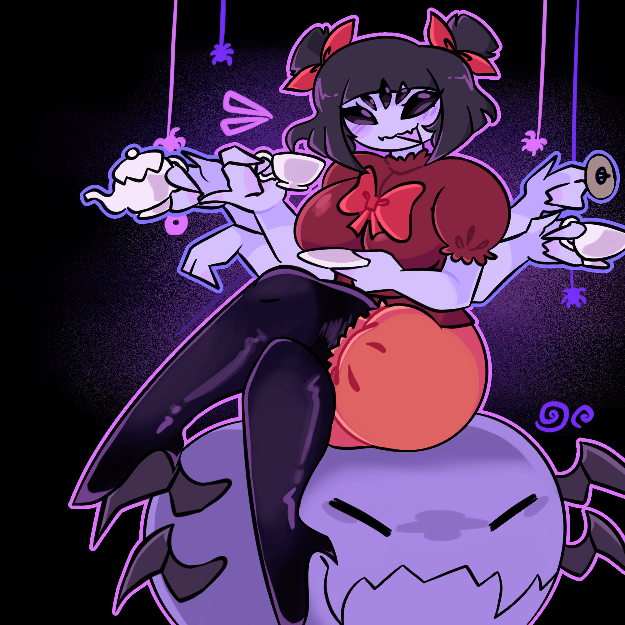 1girls, 2026, arachnid, arachnid humanoid, ass, breasts, female, female only, muffet, spider, spider girl, tagme, thighs, undertale, undertale (series), zamzipperart