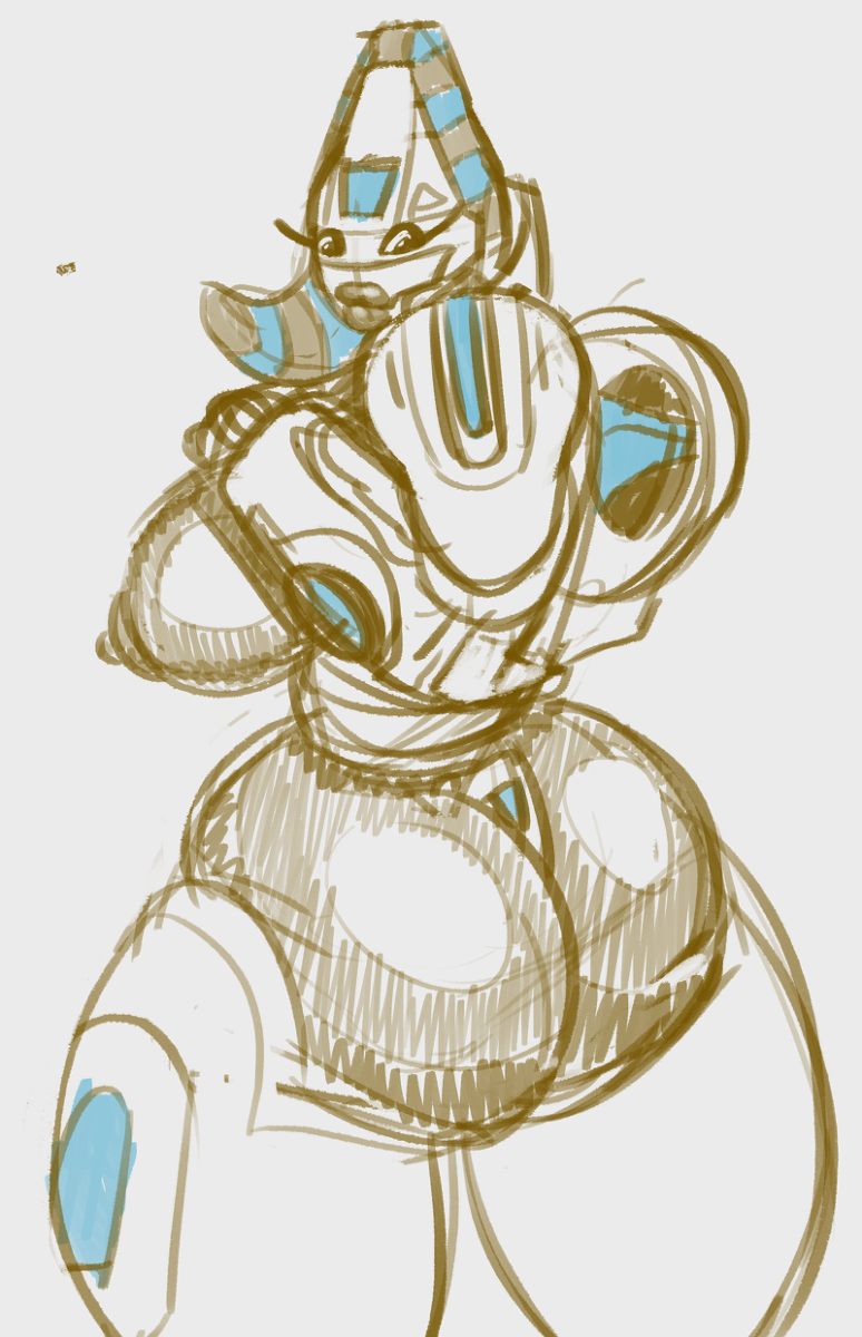 2018 2d anthro anthrofied ass backview big_butt blizzard_entertainment breasts cover female horn huge_butt immortal_orisa living_machine looking_at_viewer looking_back machine mechamonkeyz omnic orisa overwatch presenting robot simple_background sketch solo standing thick_thighs video_games white_background wide_hips