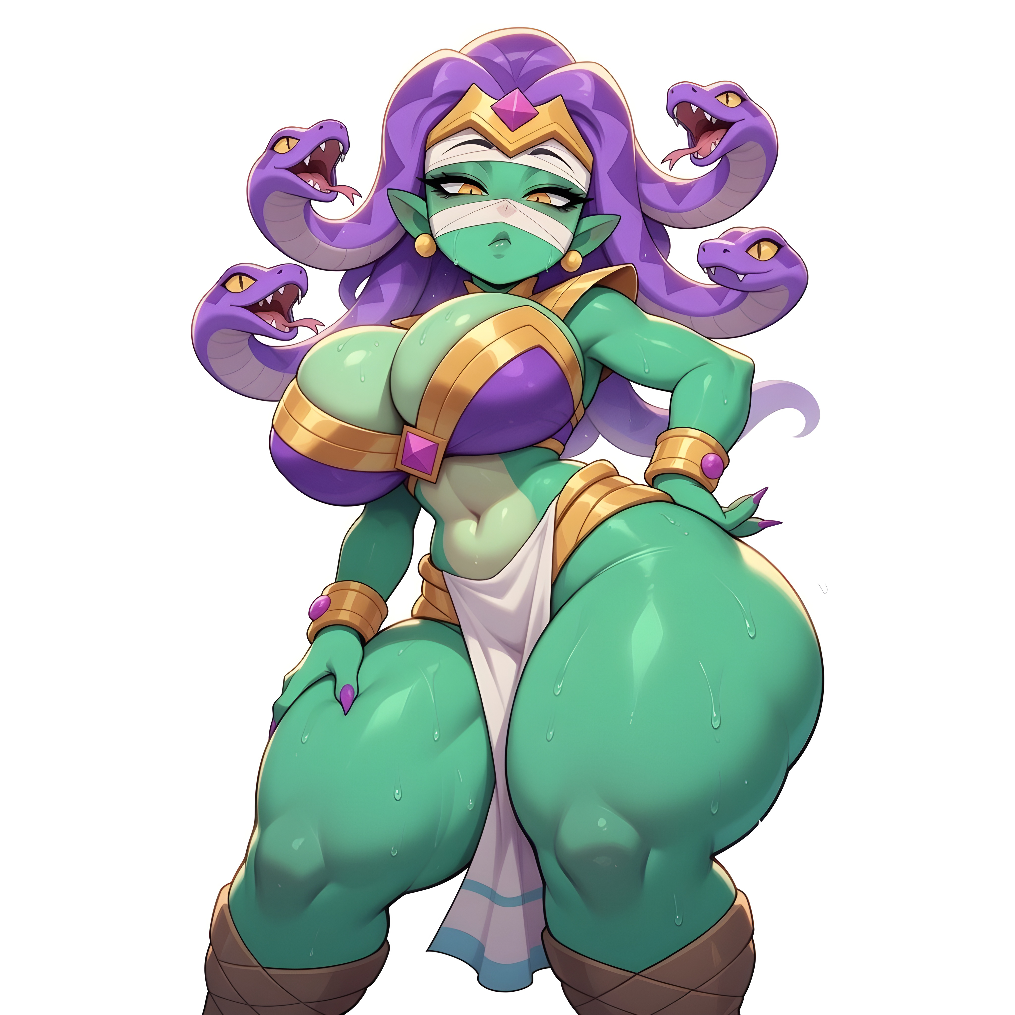 1female, 1girls, ai generated, ass, big ass, big breasts, big butt, brasil louco, brawl stars, bubble ass, bubble butt, clothed, clothed female, curvaceous, curvy, curvy body, curvy female, curvy figure, emz (brawl stars), female, female focus, female only, full body, fully clothed, huge breasts, large ass, large breasts, looking at viewer, looking down, mature, mature female, mature woman, medusa, medusa emz (brawl stars), seducing, seducing viewer, seductive, seductive look, seductive pose, seductive smile, sexy, sexy body, sexy pose, simple background, snake, solo, solo female, solo focus, supercell, supercell (company), tagme, teen, teen girl, teenage girl, teenager, thick, thick ass, thick body, thick butt, thick legs, thick thighs, voluptuous, voluptuous body, voluptuous female, white background, zombie, zombie girl