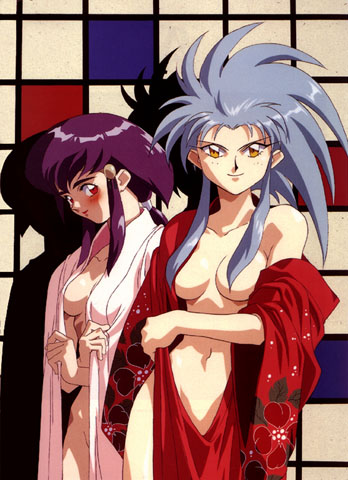 2girls ayeka_masaki_jurai breasts female female_only long_hair multiple_girls pointy_chin purple_hair ryoko_hakubi tagme tenchi_muyo!