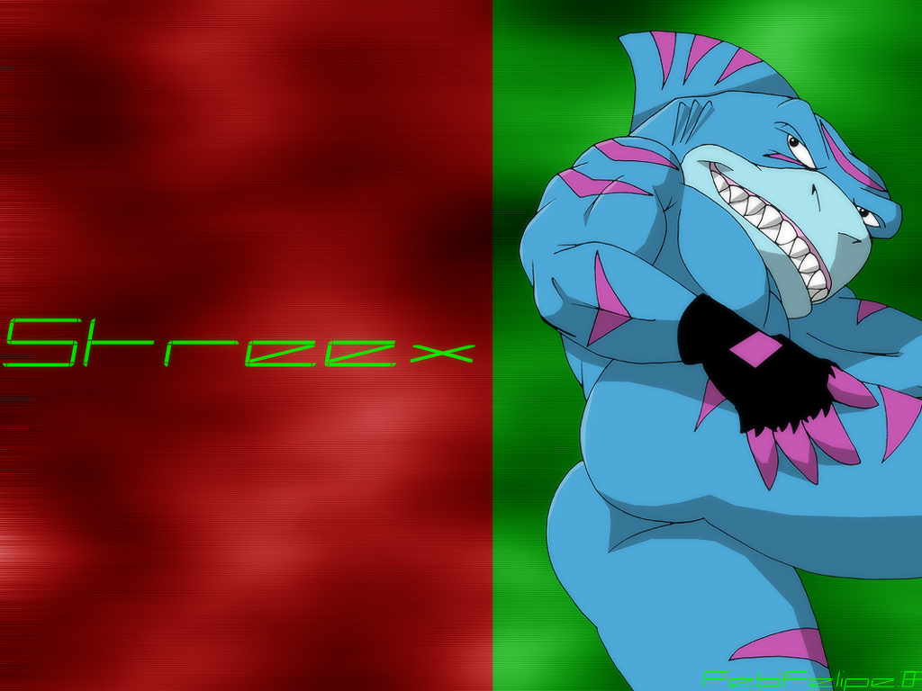 anthro ass character_name color fabfelipe gloves male male_only nude shark sharp_teeth solo street_sharks streex tagme