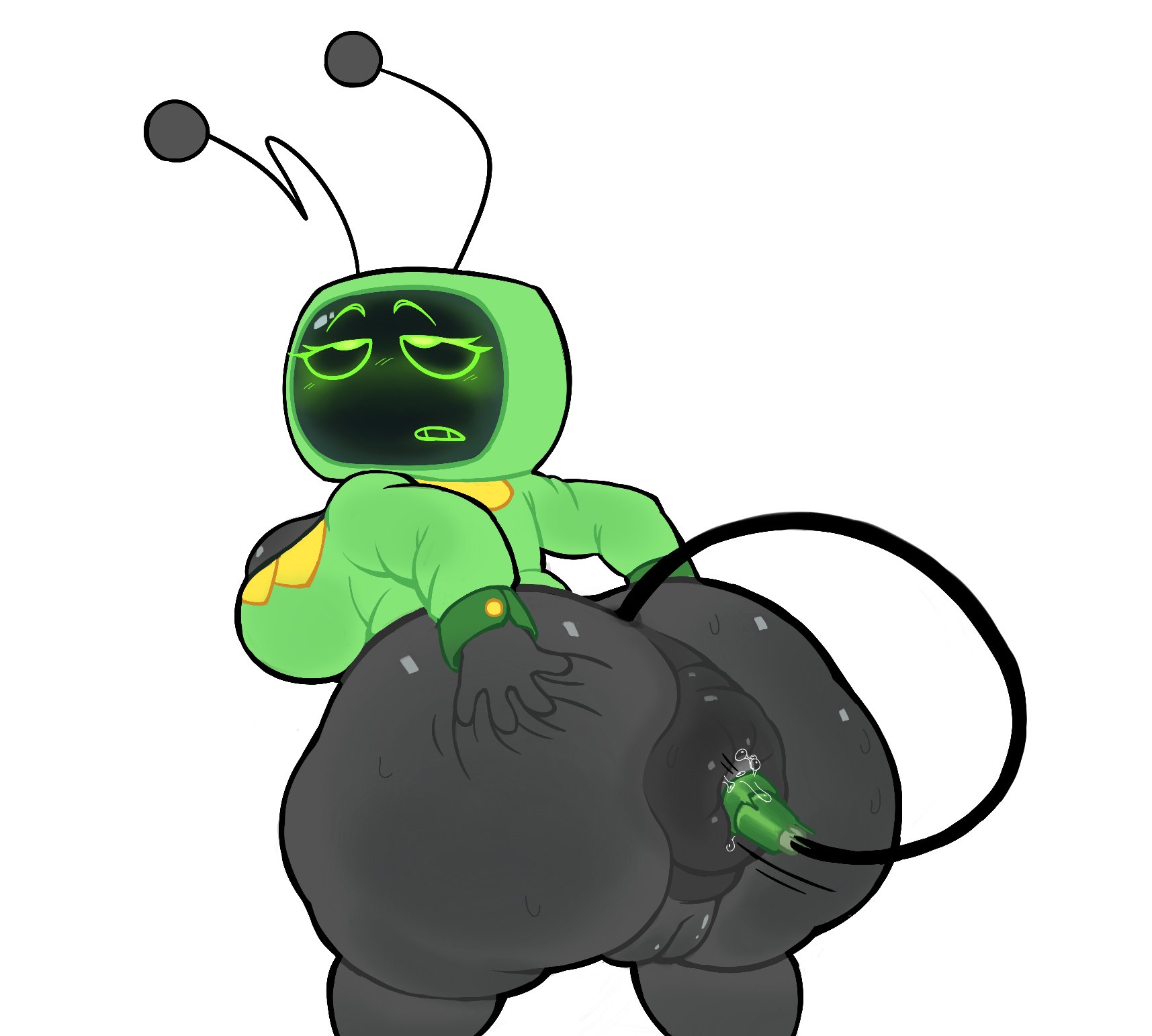 1girls, anal, anal insertion, anus, ass, ass focus, bottomless, breasts, dandy's world, digging up in they ass, female, female only, huge ass, littlesinner, microphone, microphone in ass, puffy anus, pussy, start digging in yo butt twin, tagme, vee (dandy's world)