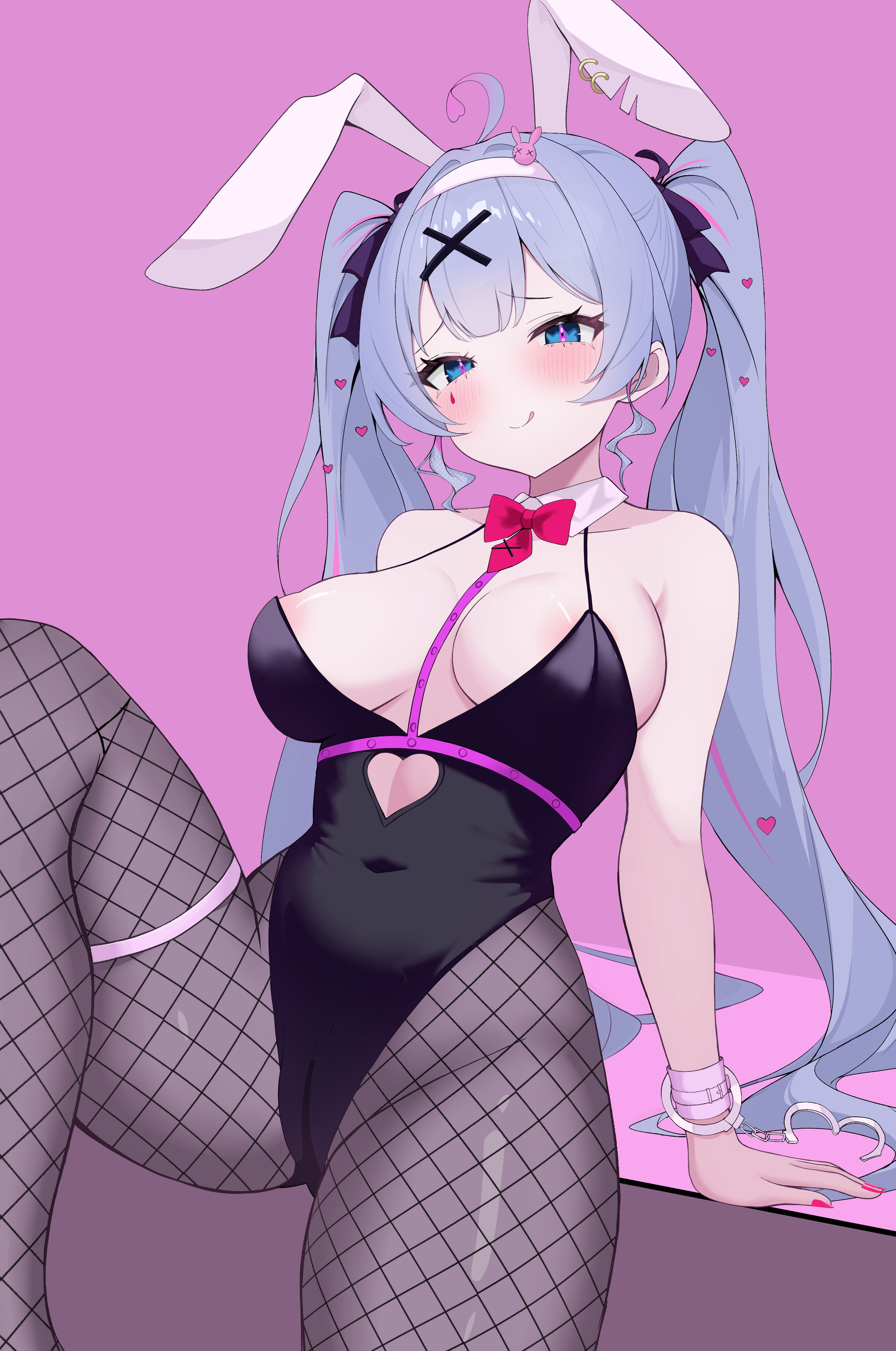 1girls, artist request, bunny ears, bunnysuit, fishnet pantyhose, fishnets, hatsune miku, pantyhose, rabbit hole (vocaloid), tagme, vocaloid