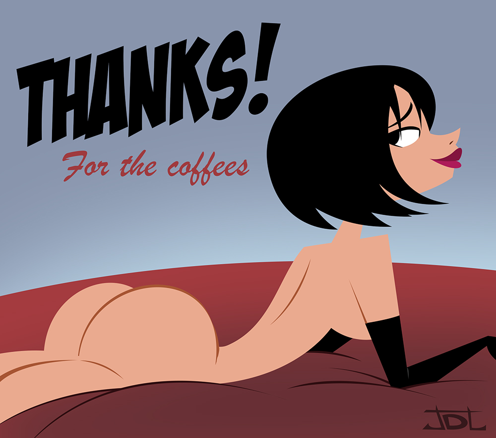 ashi (samurai jack), ass, black gloves, daughters of aku, female, happy female, javidluffy, looking back, lying on stomach, naked gloves, nude, opera gloves, practically nude, round ass, samurai jack, short hair, solo, thin arms, thin female