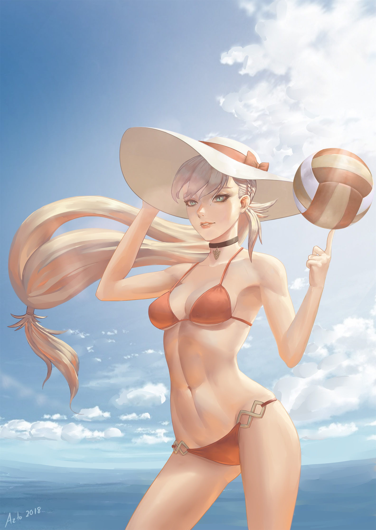 1girls, azto dio, bikini, female, fire emblem, fire emblem heroes, nintendo, sharena (fire emblem), solo