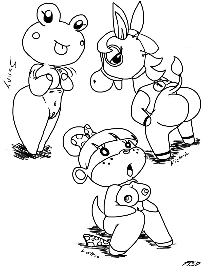 2017 amphibian animal_crossing anthro ass beady_eyes bedroom_eyes bent_over big_breasts biped black_and_white blep blinker_hood bottomless breasts character_name clitoris clothed clothing covering covering_breasts covering_self discarded_clothing english_text equine erect_nipples eyelashes featureless_feet featureless_hands female freckles frog front_view full-length_portrait group hair hair_ribbon hairbow half-closed_eyes holding_breast horse looking_back looking_up lottie_(animal_crossing) mammal mane monochrome mustelid navel nintendo nipples non-mammal_breasts nude open_mouth open_smile otter pandafox_(artist) panties portrait presenting presenting_hindquarters pussy racehorse rear_view ribbons seductive shadow shirt short_hair shortstack simple_background sitting slightly_chubby smile snout standing sunny_(animal_crossing) tail_tuft text thick_thighs tongue tongue_out tuft underwear victoria_(animal_crossing) video_games white_background wide_hips