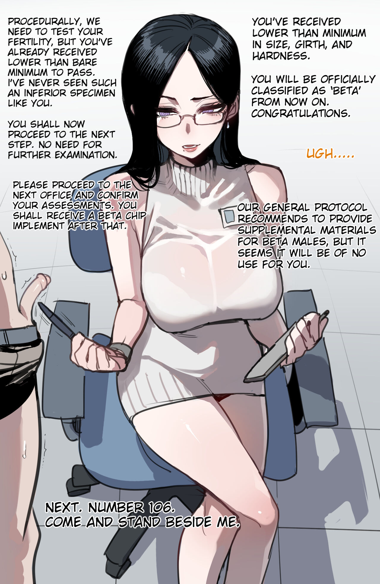 black hair, glasses, humiliation, long hair, male, measurements, partial male, penis, purple eyes, ratatatat74, ruler, small penis, small penis humiliation