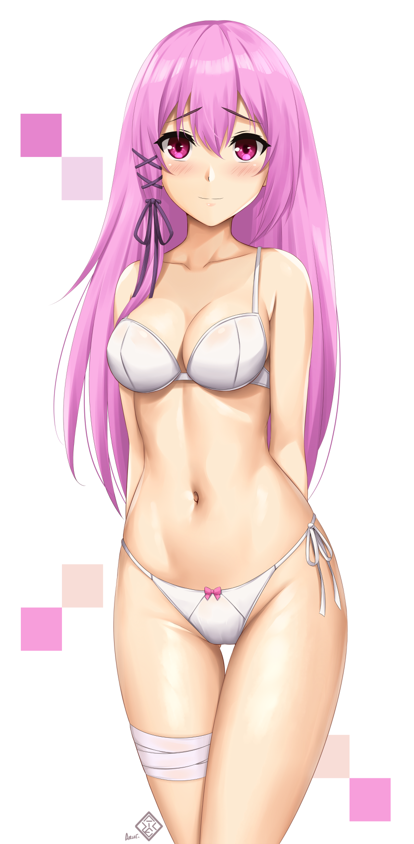 1girls arciealbano arm_behind_back arms_behind_back bare_arms bare_belly bare_chest bare_hips bare_legs bare_midriff bare_navel bare_shoulders bare_skin bare_thighs belly belly_button black_hair_ribbon black_ribbon blush blush blush_lines blushing_at_viewer blushing_female bra breasts busty busty_female busty_teen cleavage cleft_of_venus collarbone dot_nose embarrassed embarrassed_female embarrassed_nude_female engage_kiss exposed exposed_arms exposed_belly exposed_legs exposed_midriff exposed_shoulders exposed_thighs eyebrows_visible_through_hair female female_focus female_only groin hair_between_eyes hair_ribbon half_naked half_nude hand_behind_back hands_behind_back high_resolution high_school_student highres hourglass_figure kisara_(engage_kiss) lean_body lean_figure legs legs_together light-skined_female light-skinned light-skinned_female light_skin light_skin_female light_skinned light_skinned_female long_hair looking_at_viewer medium_breasts naked naked_female naked_woman navel nude nude_female nudity panties purple_eyebrows purple_eyes purple_eyes_female purple_hair purple_hair_female pussy ribbon school_girl shoulders simple_background slender_body slender_waist slim_girl slim_waist smile smiley_face smiling smiling_at_viewer solo standing teen_girl teenage_girl teenager thick_thighs thigh_gap thighs thin_waist underwear upper_body v-line white_background white_bra white_panties white_underwear wide_hips