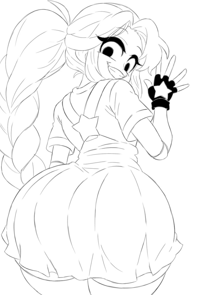 1female, 1girls, 2026, 2026s, 2d, 2d (artwork), 2d artwork, alternate ass size, alternate body type, animate inanimate, ass, ass focus, big ass, big butt, big thighs, black and white, black dress, black eyes, braid, braided hair, braided ponytail, butt, butt focus, curvy, curvy female, curvy figure, digital art, digital drawing, digital drawing (artwork), digital media, digital media (artwork), digital painting, digital painting (artwork), doll, doll girl, eyelashes, female, female focus, fingerless gloves, fully clothed, gloves, hair, humanoid, humanoid female, inanimate animate, invitation, inviting, inviting to fuck, inviting to sex, large ass, large butt, large thighs, lily lovebraids, living toy, long hair, long purple hair, looking at viewer, looking back, mascot horror, mob entertainment, mob games, monochrome, noseless, not furry, omega80473, overall dress, overall skirt, ponytail, ponytail (hair), ponytail female, poppy playtime, poppy playtime (chapter 5), presenting, presenting ass, presenting butt, presenting hindquarters, purple hair, purple shirt, sketch, smile, smiling, smiling at viewer, star, star (symbol), video games, wide hips