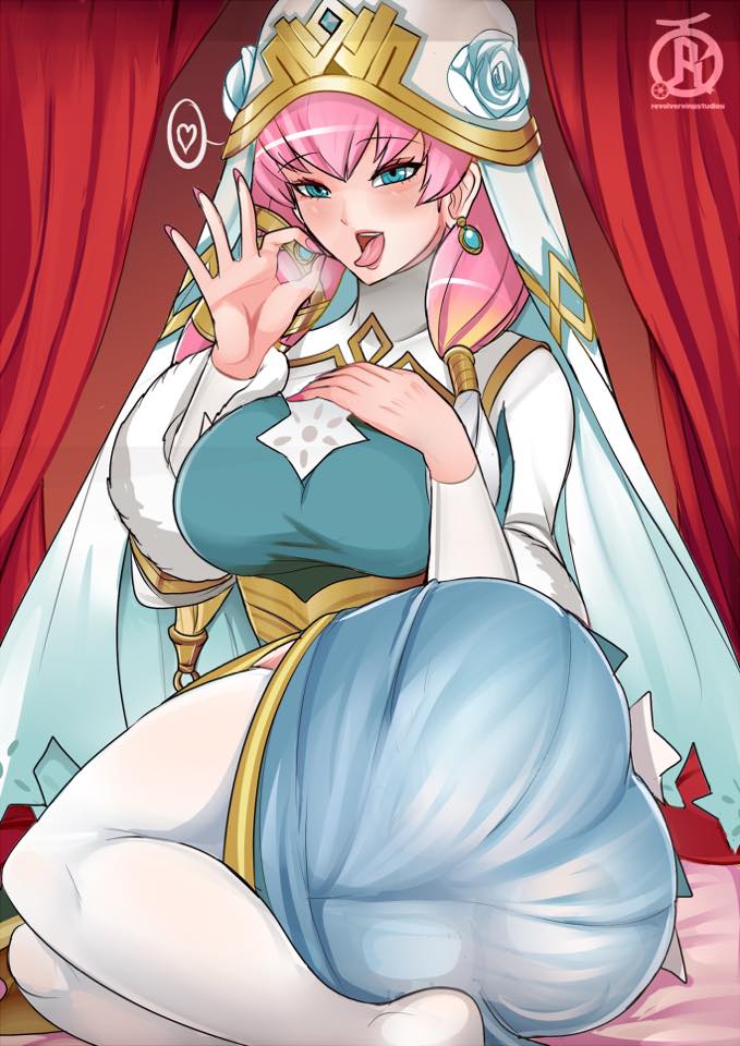 1girls, ass, big ass, female, female only, fire emblem, fire emblem heroes, fully clothed, gunnthra (fire emblem), revolverwingstudios, solo