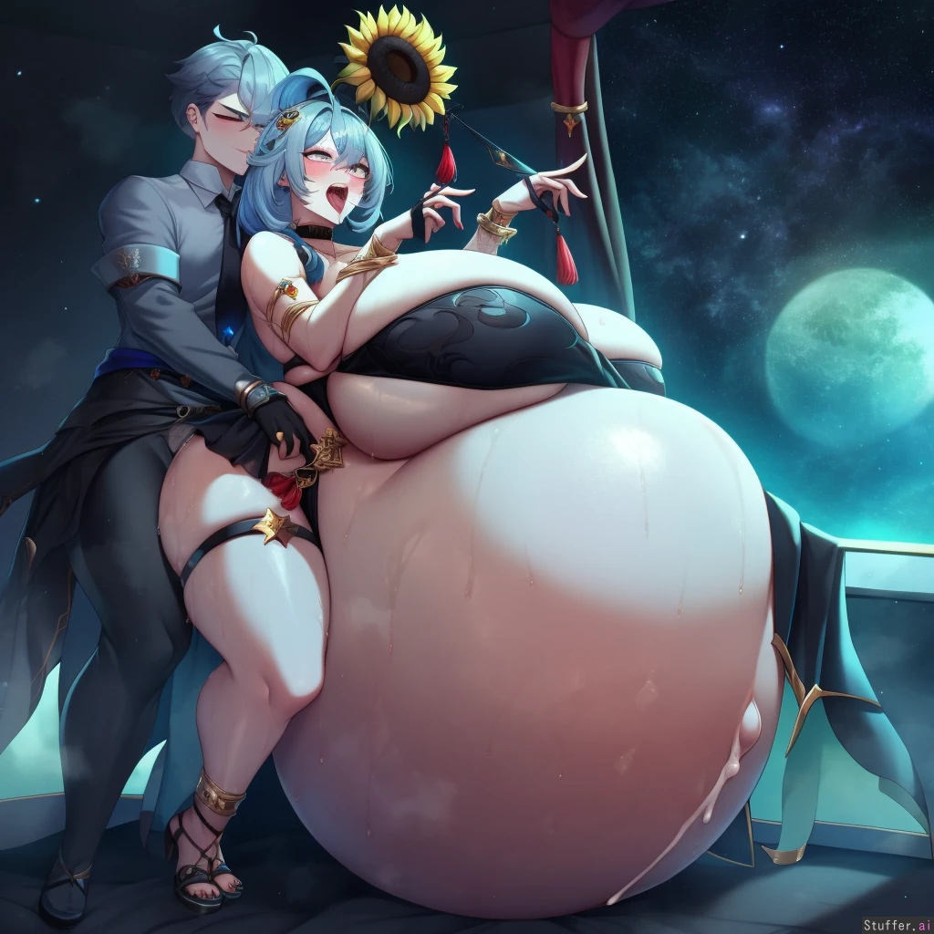 ai_generated ass_grab belly_expansion big_ass big_belly big_breasts cum_in_pussy cumflated_belly cumflation cumshot hanya honkai:_star_rail honkai_(series) huge_ass huge_belly huge_breasts lying_on_belly lying_on_stomach massive_belly massive_breasts massive_butt sex_from_behind simplemenofculture