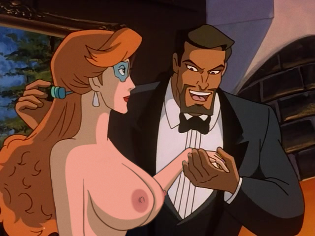 big_breasts breasts clothed david_xanatos disney earrings edit female fox_xanatos gan_(artist) gargoyles huge_breasts lipstick long_hair male nipples nude screenshot screenshot_edit topless