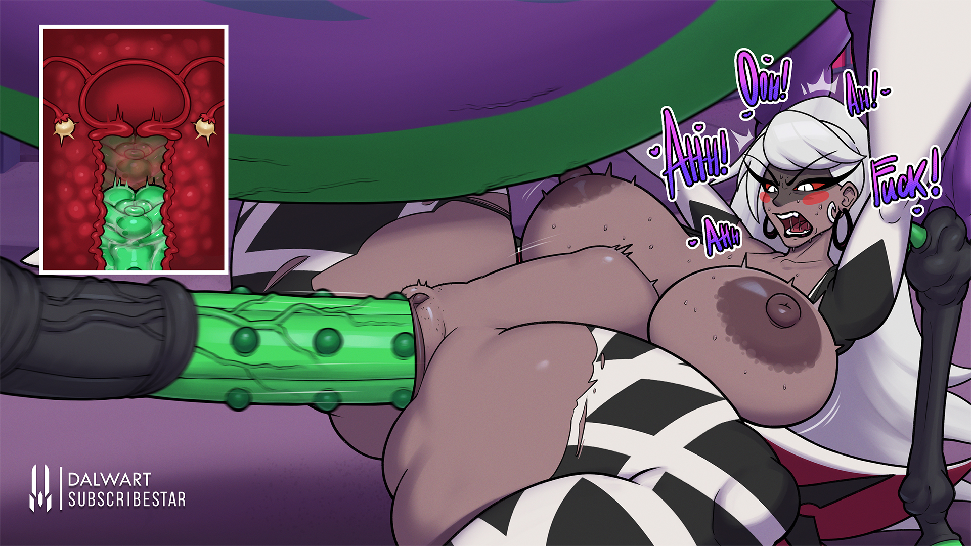1horse, ass, balls, belly bulge, bestiality, big ass, big balls, big breasts, big butt, breasts, bulge, carmilla carmine, dalwart, female, hazbin hotel, horse, horse penis, horsecock, male, nasty (dalwart), penis, sex, x-ray, zoophilia