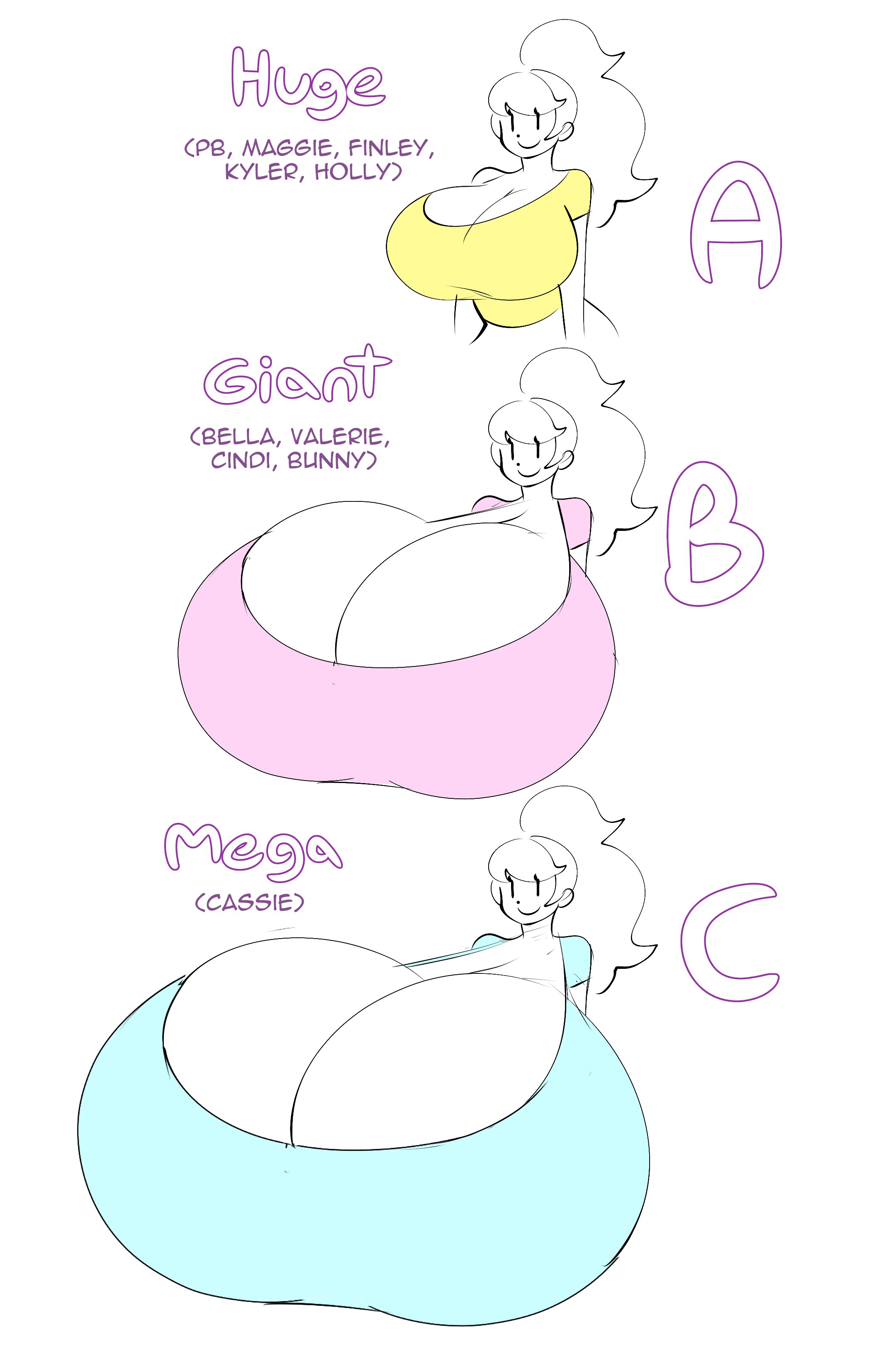 3girls, breasts, female, huge breasts, hyper, hyper breasts, tagme, theycallhimcake