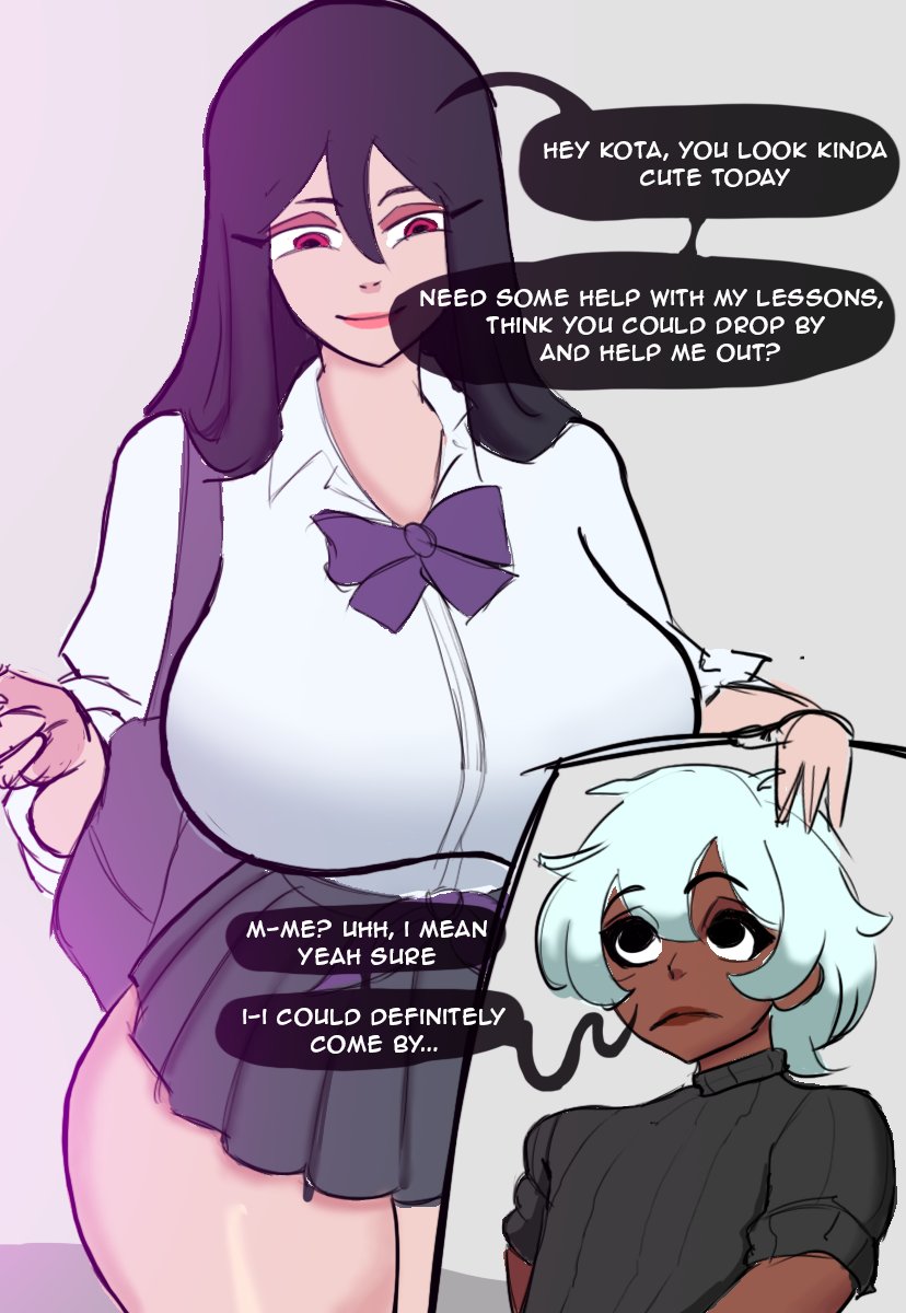 biancalife, chocolate and vanilla, dark skin, dark-skinned femboy, dark-skinned male, dark-skinned sissy, dark-skinned twink, female, femboy, futanari, intersex, kota (biancalife), light skin, light-skinned female, male, tagme