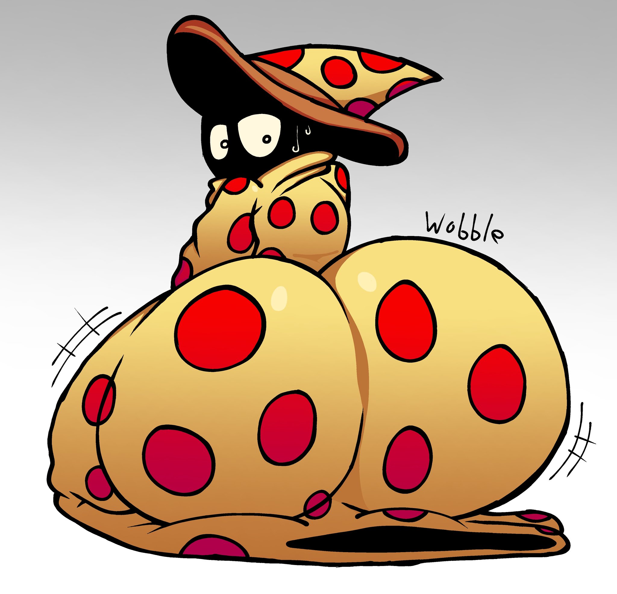 ass, ass focus, back view, big ass, looking back, lucaslora, male only, pizza tower, pizzard, tagme, wizard, wizard hat, wizard robe