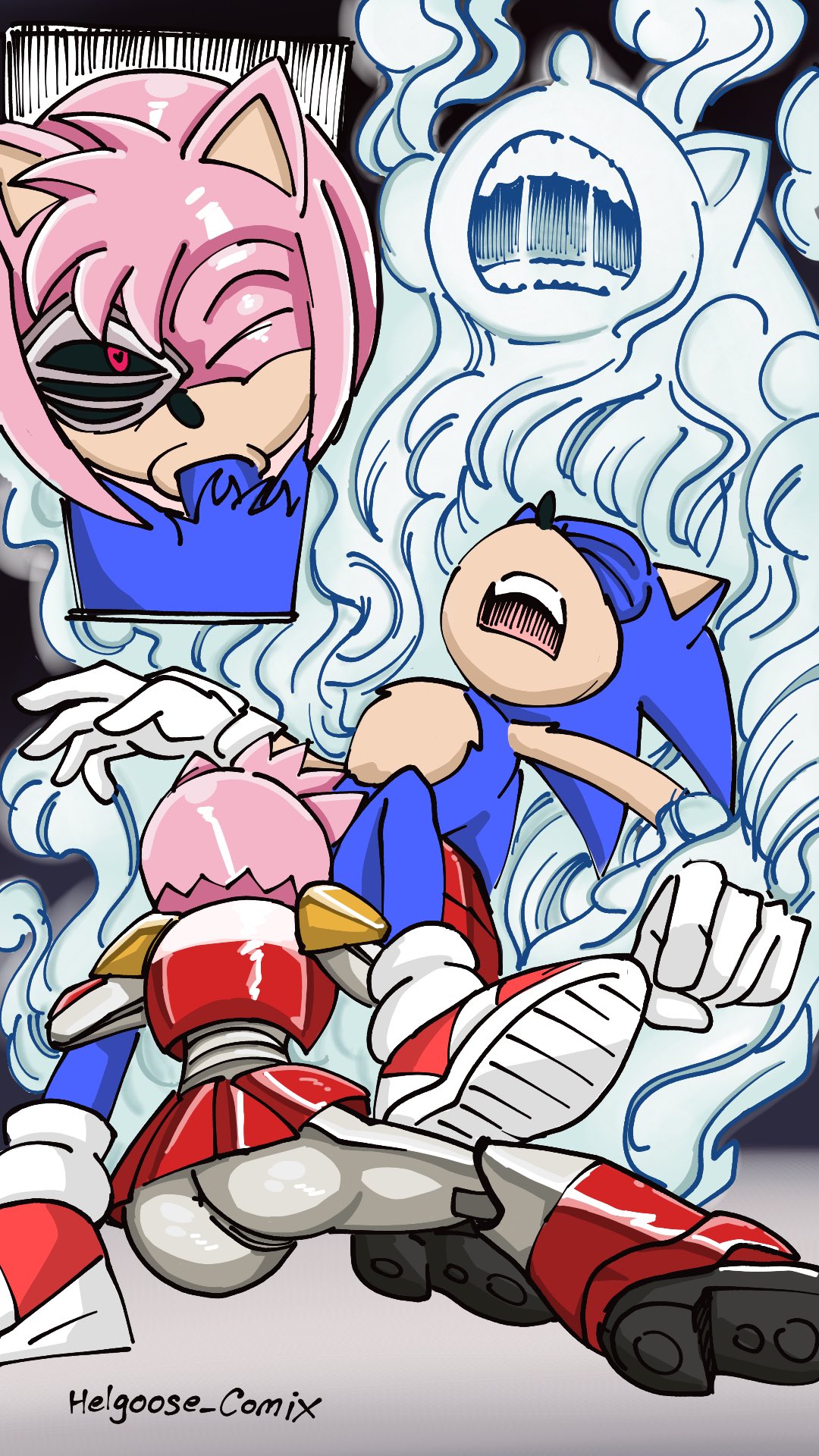 1boy, 1girls, amy rose, anthro, anthro female, anthro male, anthro on anthro, anthro only, anus, ass, black sclera, blowjob, blowjob pov, blue fur, blue penis, close-up, closed eyes, cock, cyborg, cyborg girl, dick, duo, erection, eulipotyphlan, fellatio, female, footwear, fur, furry, furry female, furry male, gloves, handwear, handwear and footwear only, heart-shaped pupils, hedgehog, helgoose comix, male, male pov, male/female, mammal, mechanical, mechanical body, mechanical eye, metal body, metallic body, mouth on penis, netflix, on ground, open mouth, oral, oral penetration, oral sex, penis, penis in mouth, pink fur, pink hair, pov, pov blowjob, pubic hair, red eye, red shoes, rusty rose, sega, sex, shoes, sonic (series), sonic prime, sonic the hedgehog, sonic the hedgehog (series), soul, soul leaving, soul leaving body, soul sucking fellatio, straight, straight sex, suck dick, sucked dry, sucking, sucking penis, white gloves