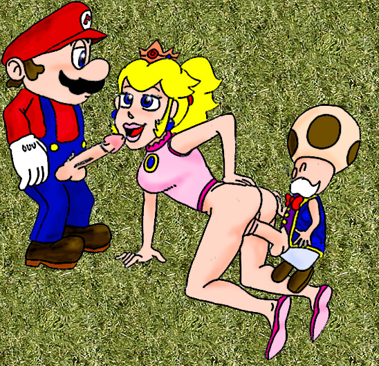 artist_request female human male mario mario_(series) mario_tennis nintendo photo_background princess_peach straight straight_hair toadsworth