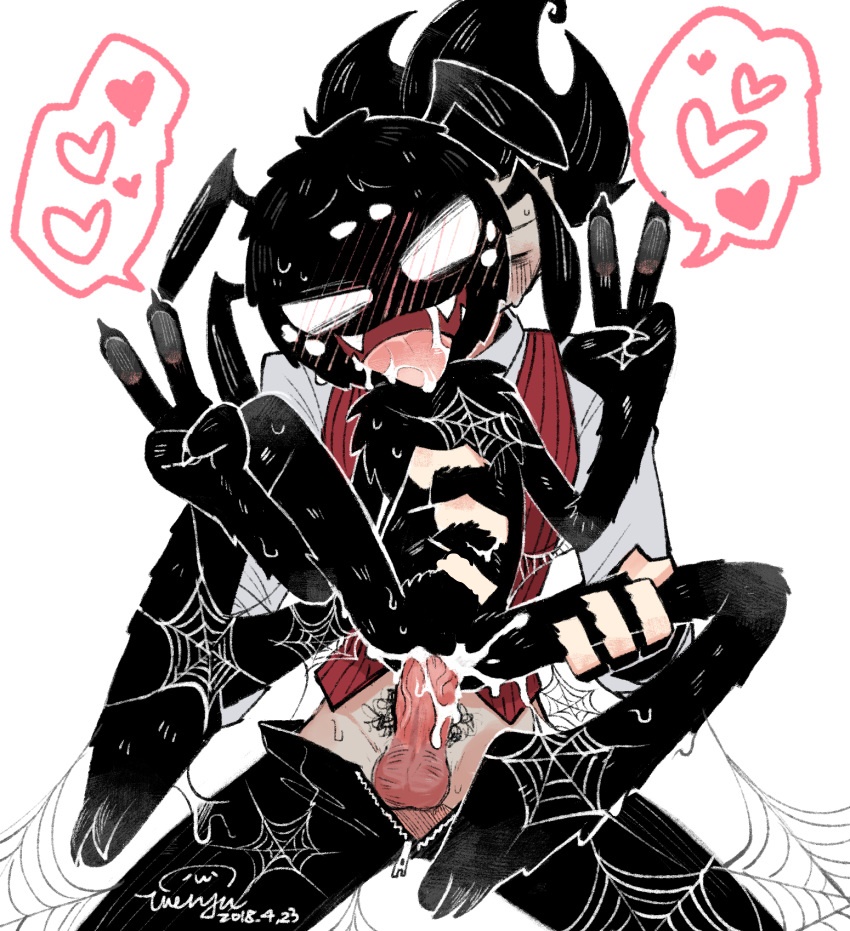 2boys 4_fingers ahe_gao ahegao anal anal_penetration anal_sex arachnid arthropod blush blushing bodily_fluids cum dark_body dark_fur dark_skin don't_starve don't_starve_together dont_starve dont_starve_together double_v drooling edited fur gay gesture heart hearts human klei_entertainment male male/male male_only male_penetrated male_penetrating male_penetrating_male mammal naked naked_male nude nude_male open_mouth penetration penis penis_in_ass sex spider tagme tapering_penis tongue tongue_out v video_games webber wenyu wilson_percival_higgsbury yaoi