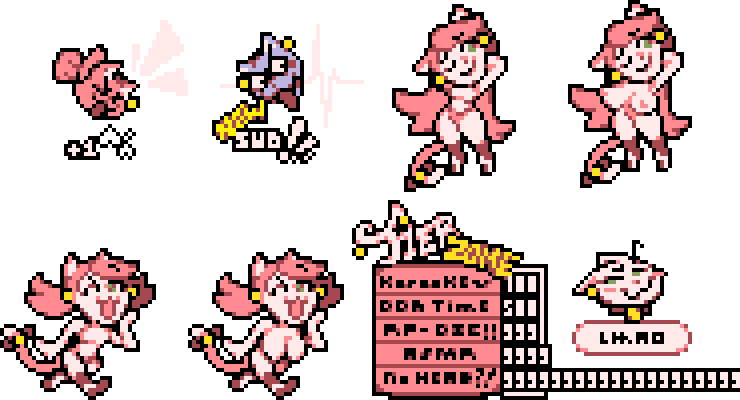 1girls accurate_art_style cat_ears cat_tail catgirl different_breast_sizes female female_focus female_only livestream mad_mew_mew multiple_poses nude_female posing posing_for_the_viewer smug smug_face sprite sprite_art streamer transparent_background undertale undertale_(series)