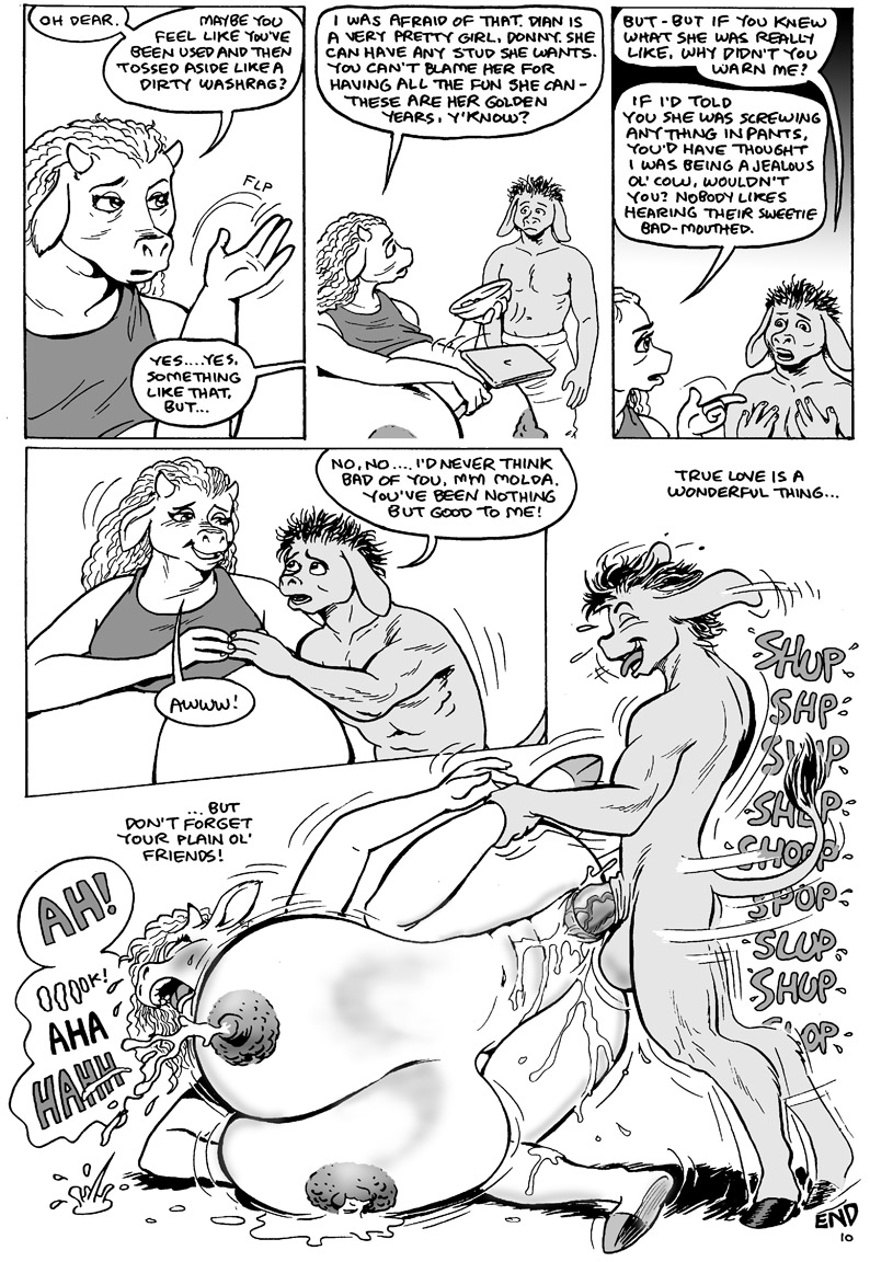 2001 age_difference anthro arbitrary_lactation areola balls big_balls big_breasts big_penis black_and_white black_hair blush bovine breasts cattle clothed clothing comic dialogue donkey duo english_text equine female hair huge_breasts huge_cock hyper hyper_breasts karno lactation larger_female male mammal monochrome muscular muscular_male nipples nude older_female pants penetration penis pussy pussy_juice sex shirt size_difference smaller_male speech_bubble straight text thick_thighs tongue tongue_out topless vaginal_penetration voluptuous wide_hips younger_male