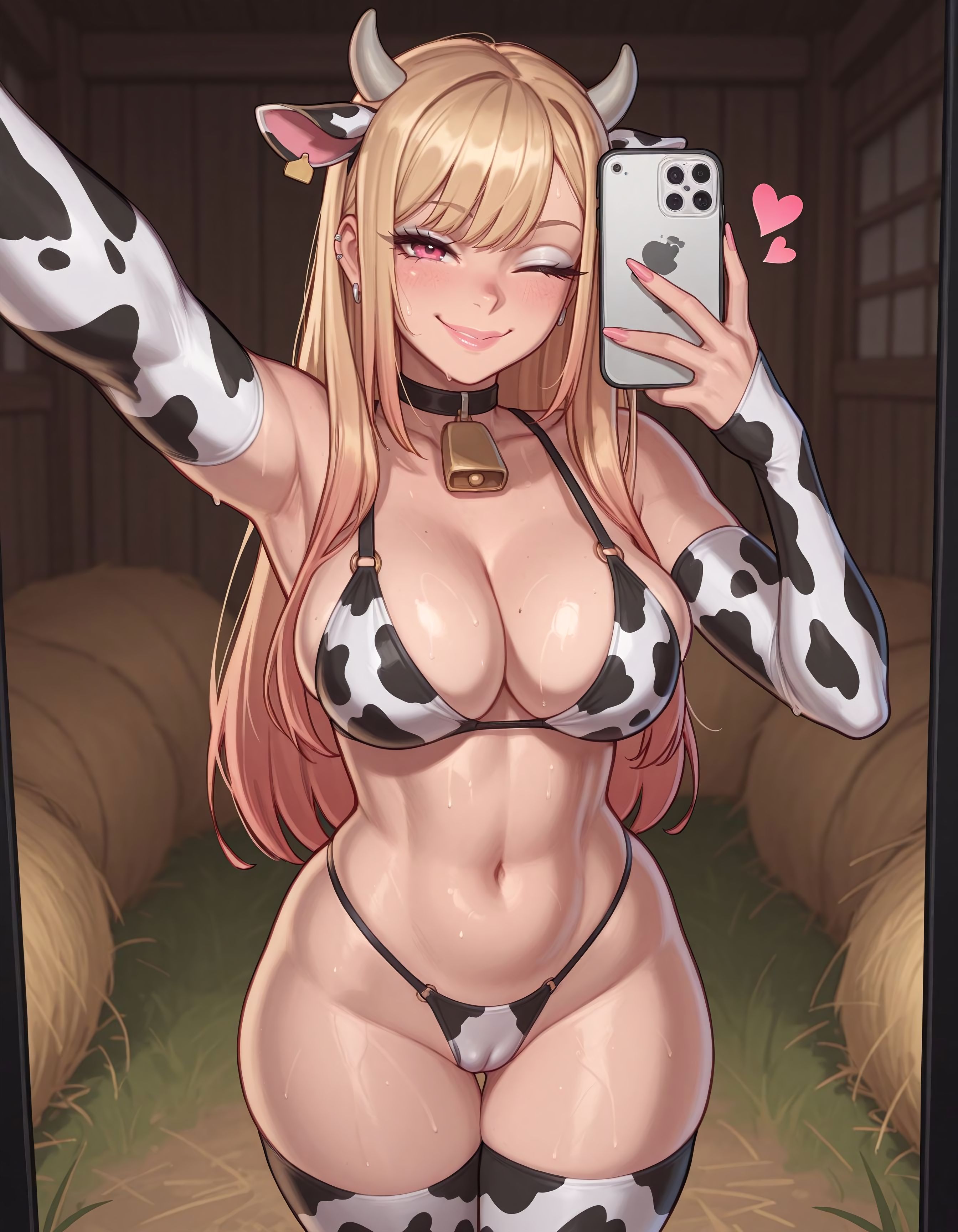 1girl, 1girls, ai generated, bangs, blonde, blonde female, blonde hair, blonde-haired female, blush, boobs, breasts, camel toe, cameltoe, cleavage, clothed, clothed female, curvy, female, female focus, female only, focus, fully clothed, kitagawa marin, large breasts, lewchi, marin kitagawa, multicolored hair, my dress up darling, nipples, nipples covered, nipples visible through clothing, pink eyes, pink hair, pussy, sfw, solo, solo female, solo focus, sono bisque doll wa koi wo suru, sweat, teeth, tight clothes, tight clothing, uncensored