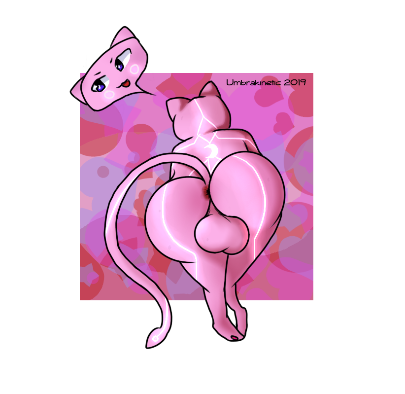 1boy 2019 alpha_channel alternate_color anthro anthrofied anus ass back bent_over big_ass big_testicles bioluminescence blush bubble_butt feet floating furry girly glowing huge_ass inviting large_ass legendary_pokemon long_tail looking_away male male_only mew nintendo nude original_character pawpads paws pink_background pink_fur pokémon_(species) pokemon pokemon_(species) pokemon_rgby presenting presenting_anus presenting_balls presenting_hindquarters purple_eyes seductive solo straight_hair stripes testicles text thick_thighs umbrakinetic video_games watermark white_fur wide_hips