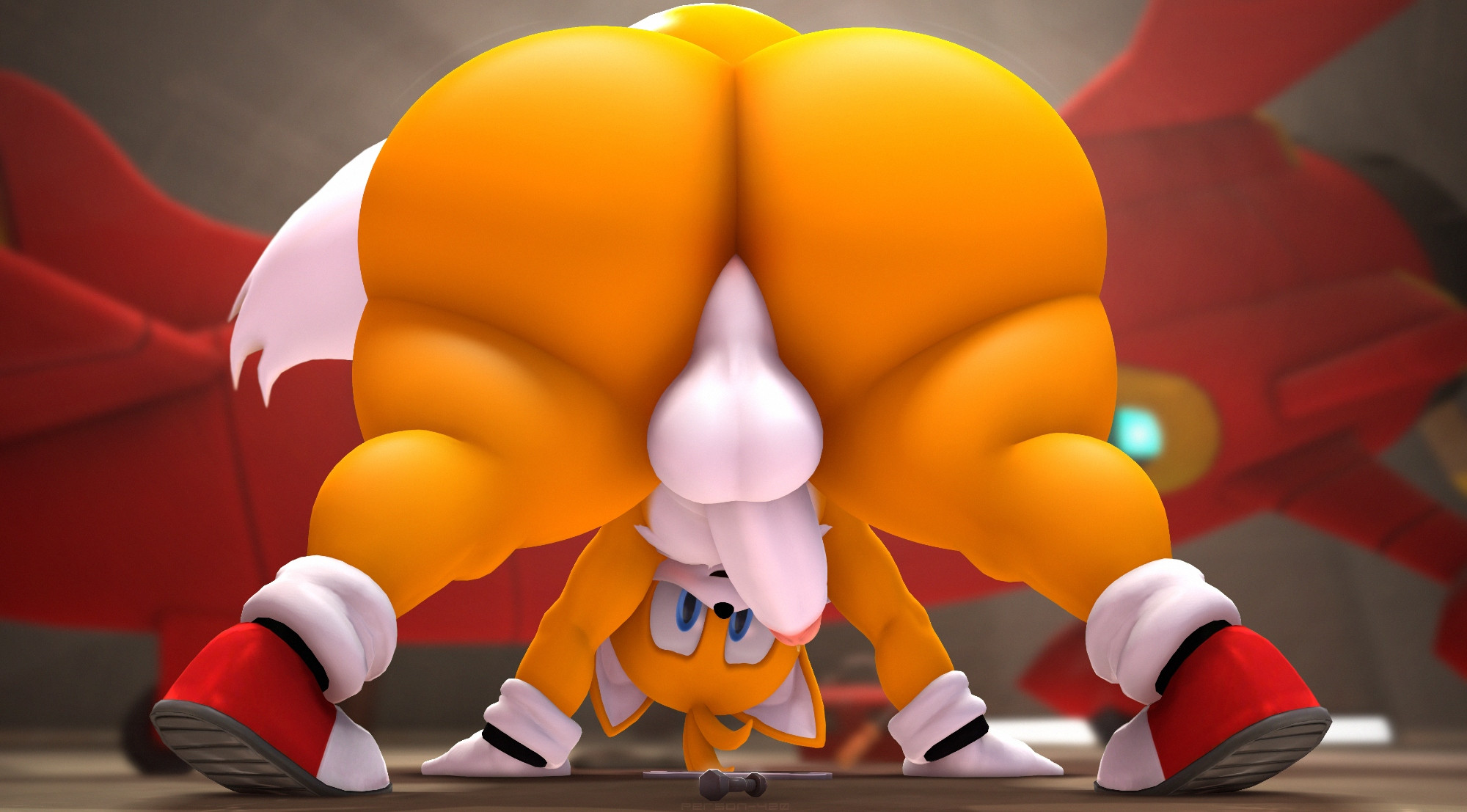 3d, big ass, big penis, bubble butt, huge ass, huge cock, male, not person420, penis, person-420, sonic (series), sonic the hedgehog (series), tagme, tails, tails the fox, thick thighs, wide hips