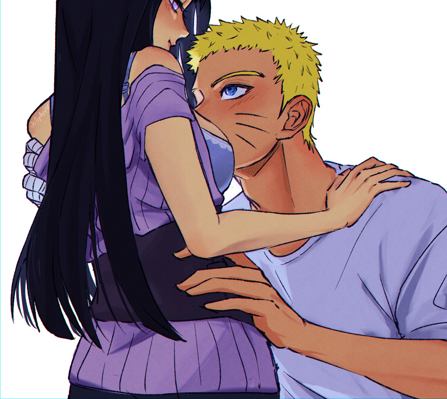 1boy, 1boy1girl, 1girls, badjolly, bandage, bandaged arm, bbw, big breasts, blonde hair, blue eyes, blue hair, blush, boruto: naruto next generations, bra, breasts, breasts in face, busty, canon couple, cleavage, clothed, clothing, couple, duo, duo focus, face in breasts, facial markings, female, fully clothed, hi res, high resolution, highres, husband and wife, hyuuga hinata, jacket, large breasts, light skin, light-skinned female, light-skinned male, lips, lipstick, long hair, looking at another, looking at partner, makeup, male, male/female, married couple, motorboating, naruto, naruto (series), naruto shippuden, naruto uzumaki, naruto: the last, nose blush, pale skin, pale-skinned female, pale-skinned male, pink lips, pink lipstick, purple eyes, romantic, romantic ambiance, romantic couple, romantic sex, shonen jump, shounen jump, shueisha, sleeveless, sleeveless shirt, straight, t-shirt, underwear, undressing, uzumaki hinata, uzumaki naruto, very high resolution, weekly shonen jump, weekly shounen jump, whisker markings, whiskers, white bra, white underwear, wholesome, wholesome sex, yellow hair