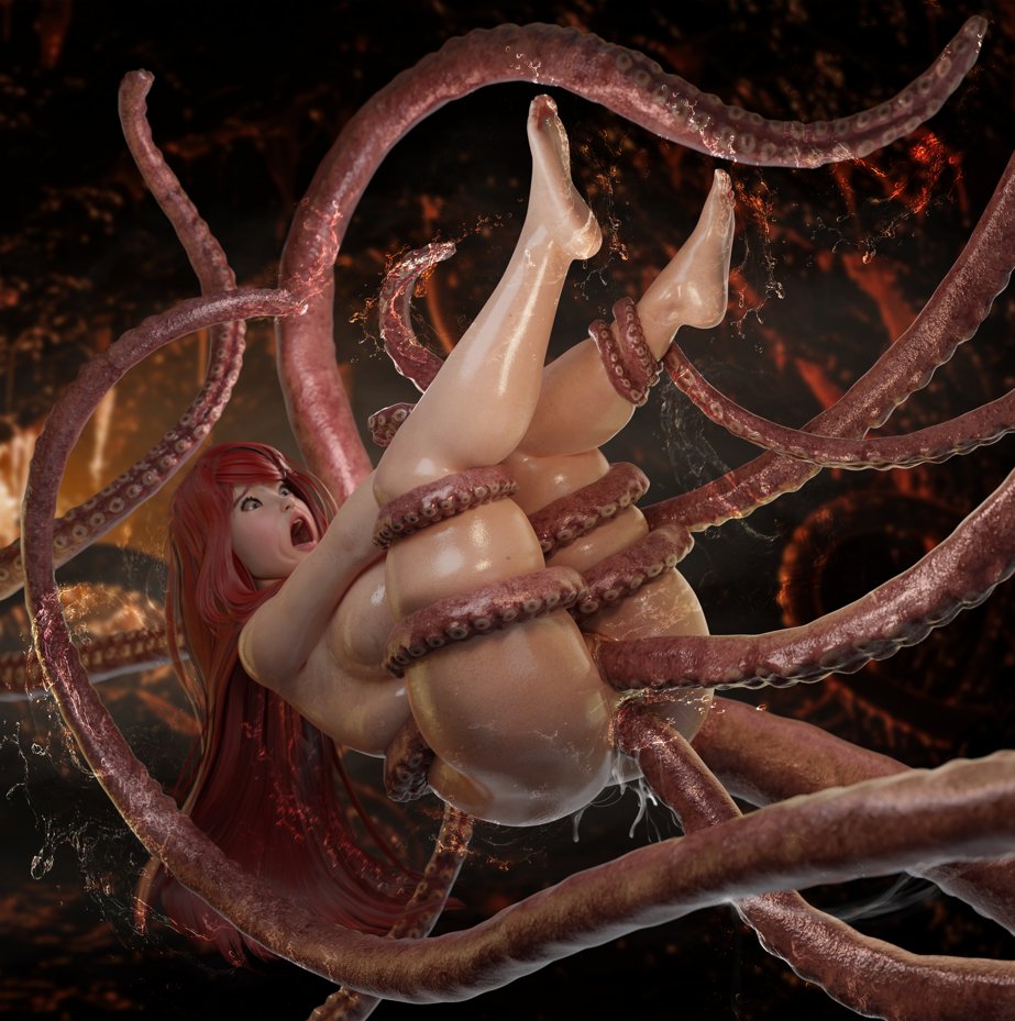 3d, 3d (artwork), anal, anal insertion, breasts, cursedmadara, double penetration, female, held up, huge ass, huge breasts, kushina uzumaki, milf, naruto, naruto (series), nude, nude female, pussy, pussy juice, raped, red hair, shiny skin, sloppy, squirting, tentacle, tentacle in ass, tentacle in pussy, tentacle penetration, tentacle sex, uzumaki kushina, vaginal penetration