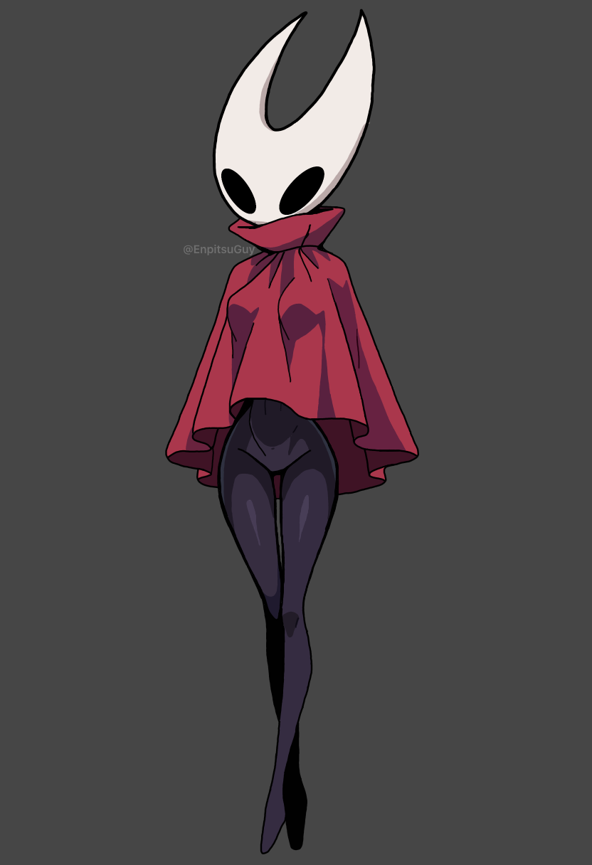 1girls, breasts, cloak, enpitsuguy, female, hollow knight, hollow knight: silksong, hornet (hollow knight), small breasts, thin waist
