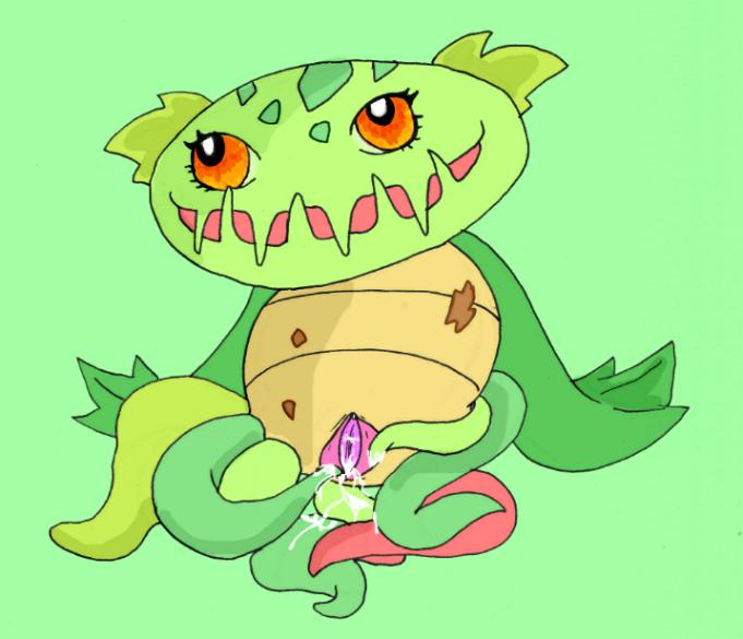 carnivine colored female female_only flora_fauna front_view nintendo nude pokémon_(species) pokemon pussy_juice solo tagme vulva