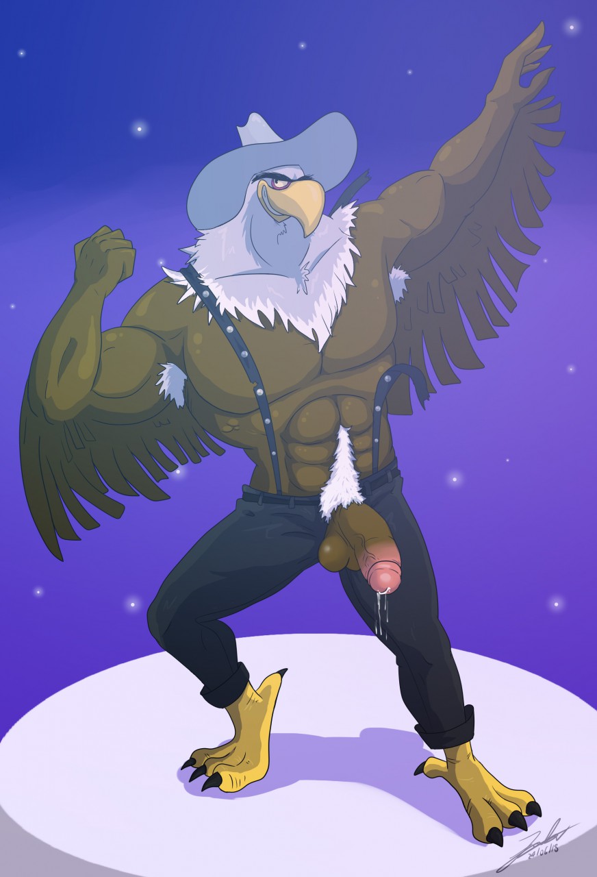 angry_birds anthro avian balls bird eagle humanoid_penis jabuhusky male male_only mighty_eagle muscular penis video_games