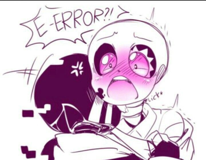 2018 2boys 2d blushing error_sans error_sans_(fan_character) errortale flustered humanoid ink_sans ink_sans_(fan_character) inktale licking_neck male male_only pink_blush pink_eyes sans sans_au sanscest selfcest tagme text thegreatrouge twitching undertale_(series) undertale_au undertale_fanfiction