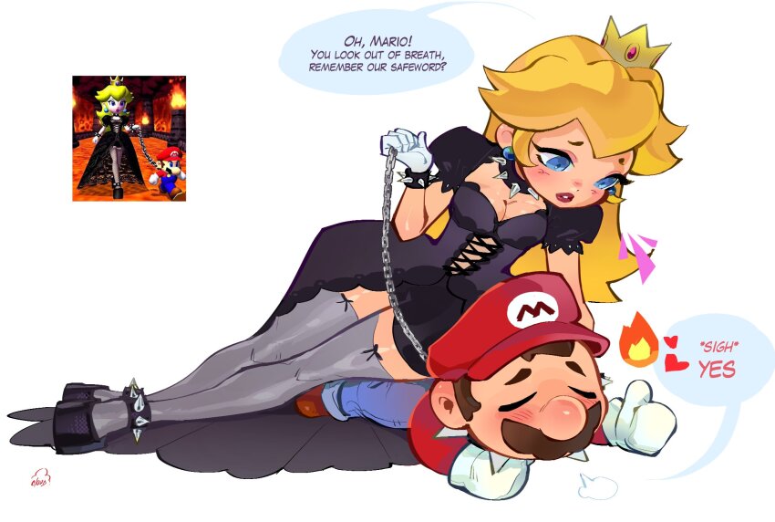 cloudsofcotton dominant_female mario mario_(series) princess_peach