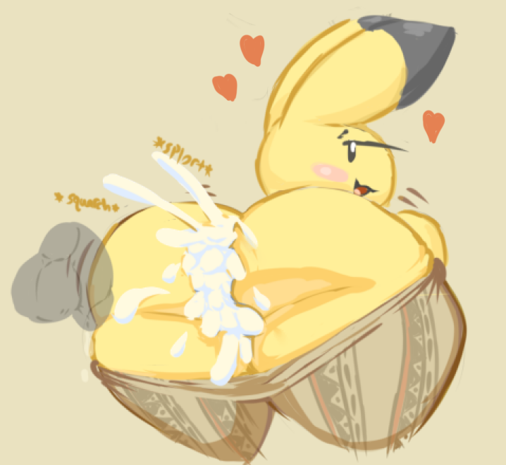 :3 after_anal anal anal_juice_on_butt anal_juice_on_penis anal_sex animal_yokocho anthro anthro_focus anthro_penetrated ass balls big_butt big_penis black_ear_tips black_eyes black_tipped_ears blush blush_stickers body_part_in_ass bottomwear bunsandnoble butt_focus butt_ripples clothing colored_line_art cum cum_in_ass cum_inside dipstick_ears disembodied_penis duo ear_markings erection female female_anthro female_focus female_penetrated flaccid flaccid_after_cumming flare_pants forbidden_pants from_behind_position fur genitals glistening glistening_butt grey_balls grey_penis half-closed_eyes humanoid_genitalia humanoid_penis iyo lagomorph leporid looking_back looking_pleasured low-angle_view male male/female male_penetrating male_penetrating_female mammal multicolored_ears narrowed_eyes pants penetration penile penile_penetration penis penis_in_ass pink_blush rabbit sex shaded simple_background simple_eyes simple_face solo_focus tan_background tan_bottomwear tan_clothing tan_pants thick_thighs translucent translucent_balls translucent_penis two_tone_ears wide_hipped_anthro wide_hipped_female wide_hips yellow_body yellow_butt yellow_ears yellow_fur