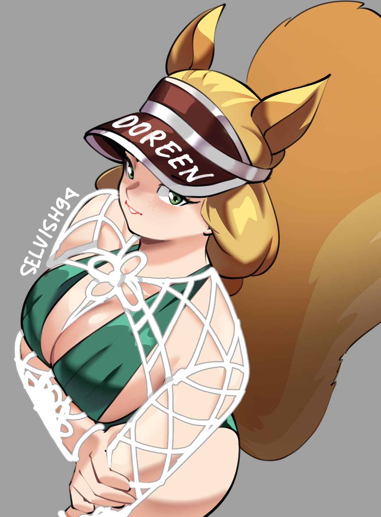 1girls, 2d, ass, avengers, big ass, big breasts, breasts, bust, busty, chest, clothed, clothed female, curvaceous, curvy, curvy figure, digital media (artwork), doreen green, female, hips, hourglass figure, huge ass, huge breasts, large ass, large breasts, legs, light skin, light-skinned female, marvel, marvel comics, marvel rivals, mature, mature female, mutate (marvel), plump, selvish94, slim waist, squirrel girl (marvel rivals), squirrel girl (marvel), squirrel girl (sunshine squirrel), thick, thick ass, thick hips, thick legs, thick thighs, thighs, voluptuous, waist, wide hips