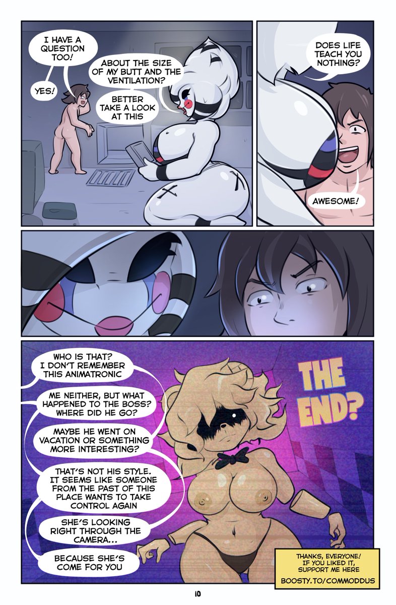 2girls, ass, bear girl, bear humanoid, big ass, big breasts, big thighs, breasts, bust, busty, chest, comic, commodu, curvaceous, curvy, curvy figure, dialogue, digital media (artwork), fap nights at frenni's, fazclaire's, fazclaire's nightclub, female, five nights at freddy's, five nights at freddy's 2, fnaf, fredina's nightclub, furry female, golden freddy (fnaf), golden fredina (cally3d), hips, huge ass, huge breasts, huge thighs, human, large ass, large breasts, large thighs, legs, marie (cally3d), marie (cryptia), marionette (fnaf), mature, mature female, puppet (cally3d), puppet (fnaf), scottgames, slim waist, thick, thick hips, thick legs, thick thighs, thighs, type 0, voluptuous, waist, white body, white hair, white skin, white-skinned female, wide hips, wide thighs, yellow body, yellow hair, yellow skinned female, yellow-skinned female