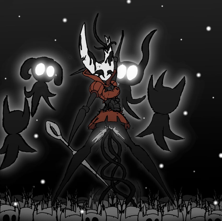 brother and sister, bug, casual, death, female, female death, hollow knight, hollow knight (franchise), hollow knight: silksong, hornet (hollow knight), incest, incest (lore), protagonist (hollow knight), spider, tentacle, tentacle sex, the knight (hollow knight), void (hollow knight)