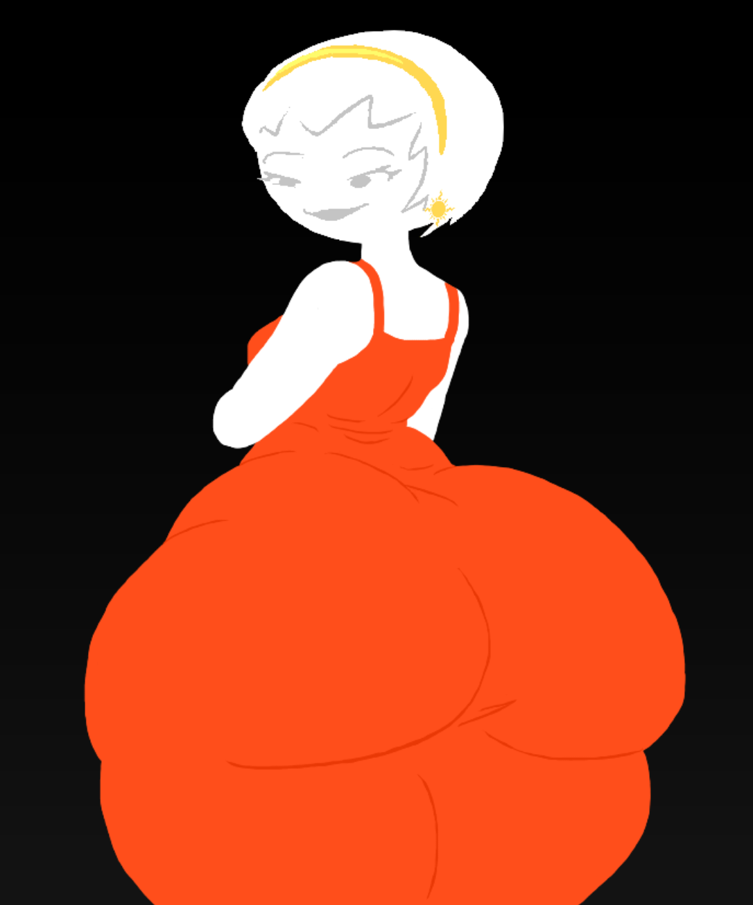 ass expansion, help44com, homestuck, hyper ass, rose lalonde
